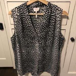 Laundry by Shelli Segal Blouse in black and white